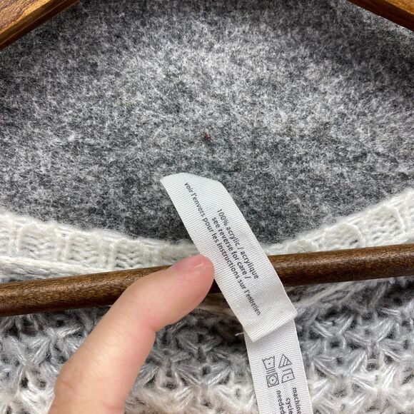 Aeropostale Sweater Pullover Women XL White Striped Knit Long Sleeve Casual - Picture 4 of 7